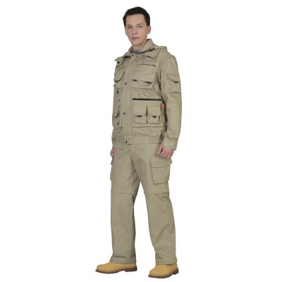 Костюм " Тигр" куртка, брюки (тк. Rodos 245) Песочный Костюм " Тигр" куртка, брюки (тк. Rodos 245) Песочный