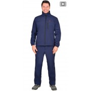 Костюм " Азов" синий софтшелл пл 350 г/кв.м