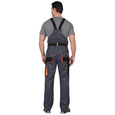 Полукомбинезон " МАНХЕТТЕН" т.серый с оранж. и черным тк. стрейч пл. 250 г/кв.м Полукомбинезон " МАНХЕТТЕН" т.серый с оранж. и черным тк. стрейч пл. 250 г/кв.м