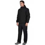 Костюм " Азов" с капюшоном черный софтшелл пл 350 г/кв.м