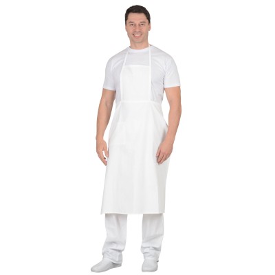 Фартук повара с грудкой (бязь) белый Фартук повара с грудкой (бязь) белый