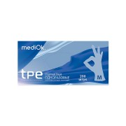 Перчатки MediOk одноразовые из термопластэластомера прозрачные (100 пар)