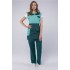 Фартук-сарафан Монро (тк.ТиСи), морская волна/бирюзовый Фартук-сарафан Монро (тк.ТиСи), морская волна/бирюзовый