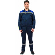 Костюм Фаворит-2 СОП (тк.Смесовая,210) п/к, т.синий/васильковый