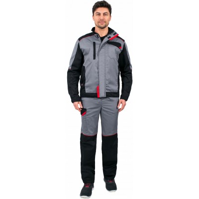 Костюм Сервис NEW (тк.Смесовая,240) п/к, серый/черный Костюм Сервис NEW (тк.Смесовая,240) п/к, серый/черный