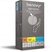Перчатки BENOVY™ нитриловые 3,5гр. (50 пар), голубой