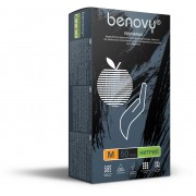 Перчатки BENOVY™ нитриловые 3,5гр. (50 пар), черный