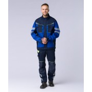 Куртка укороченная мужская PROFLINE SPECIALIST (тк.Смесовая,240), т.синий/васильковый