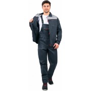 Костюм Флагман-Фаворит-2 (тк.Саржа,250) п/к, т.серый/серый