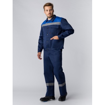 Костюм Труженик-2 СОП (тк.Смесовая,210) п/к, т.синий/васильковый Костюм Труженик-2 СОП (тк.Смесовая,210) п/к, т.синий/васильковый
