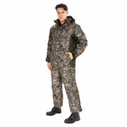 Костюм зимний Амур (Taslan Dobby) п/к HUNTSMAN, КМФ графика листва