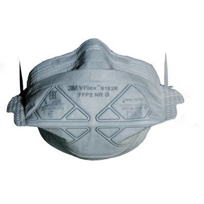 Респиратор 3М™ VFlex® 9152R (FFP2) без клапана (25 шт.) Респиратор 3М™ VFlex® 9152R (FFP2) без клапана (25 шт.)