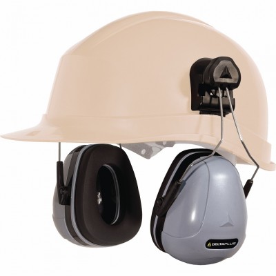 Наушники DeltaPlus™ MAGNY HELMET (32дБ) с креплением на каску, серые Наушники DeltaPlus™ MAGNY HELMET (32дБ) с креплением на каску, серые