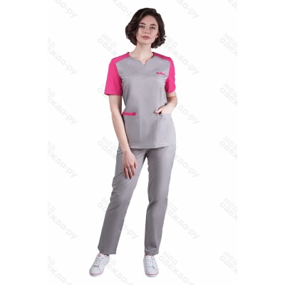 Костюм женский №460 (тк.ТиСи) DoctorBIG, серый/фуксия (34/7/34) Костюм женский №460 (тк.ТиСи) DoctorBIG, серый/фуксия (34/7/34)